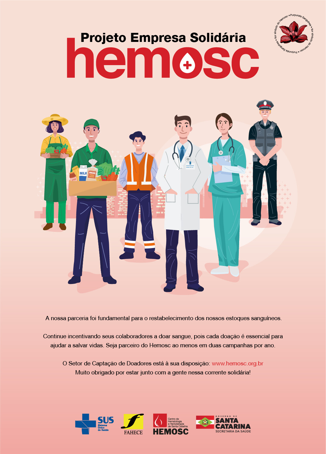 sindsegsc-recebe-selo-de-empresa-solidaria-do-hemosc-apos-conquistar-mais-de-100-doacoes-de-sangue